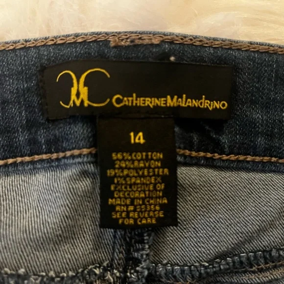 Catherine Malandrino Blue High Rise Studded JeansNWOT - Picture 3 of 3